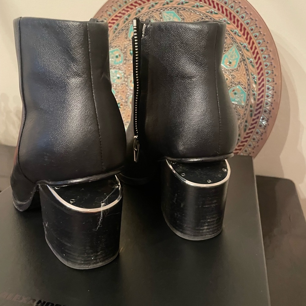 Alexander Wang black leather Gabi ankle boots